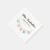 Aquarellstars Pennant Babydusche Papier Napkins Serviette (Ecke)
