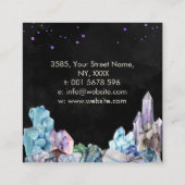 Aquarellsteine - Kristalle Visitenkarte (Rückseite)