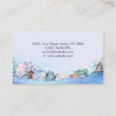 Aquarellsteine - Kristalle Visitenkarte (Rückseite)