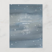 Aquarellsteine Save the Date Postkarte (Vorderseite)