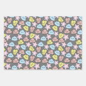 Aquarellsteine und Cloud-Muster Geschenkpapier Set (Vorderseite 3)