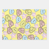 Aquarellsteine und Cloud-Muster Geschenkpapier Set (Vorderseite 2)