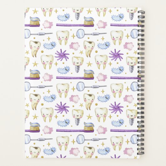 Aquarellstelle | Zahnarzthyphenist Planer (Rückseite)