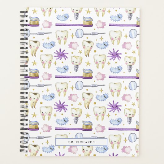 Aquarellstelle | Zahnarzthyphenist Planer (Vorderseite)