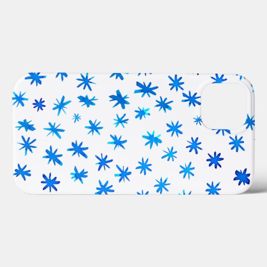 Aquarellsterne - blau Case-Mate iPhone hülle (Rückseite (Horizontal))