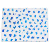 Aquarellsterne - blau große geschenktüte (Vorderseite)