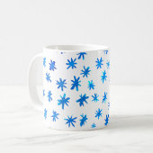 Aquarellsterne - blau kaffeetasse (Vorderseite Links)