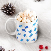 Aquarellsterne - blau kaffeetasse