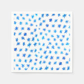 Aquarellsterne - blau serviette (Vorderseite)