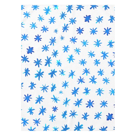 Aquarellsterne - blau tischdecke (Vorderseite)