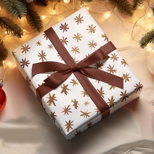 Aquarellsterne - gelb geschenkpapier set