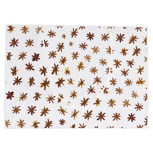 Aquarellsterne - gelb große geschenktüte (Rückseite)