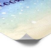 Aquarellsterne/// Hören Sie niemals auf, nach oben Poster (Ecke)