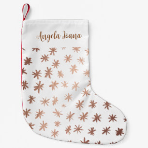 Aquarellsterne mit Namen - gelb Kleiner Weihnachtsstrumpf