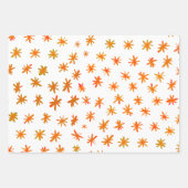 Aquarellsterne - orange geschenkpapier set (Vorderseite 2)