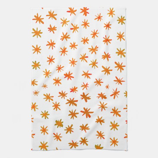 Aquarellsterne - orange geschirrtuch (Vertikal)