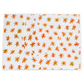 Aquarellsterne - orange große geschenktüte (Vorderseite)
