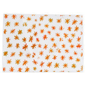 Aquarellsterne - orange große geschenktüte (Rückseite)
