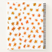 Aquarellsterne - orange notizblock (Rückseite)