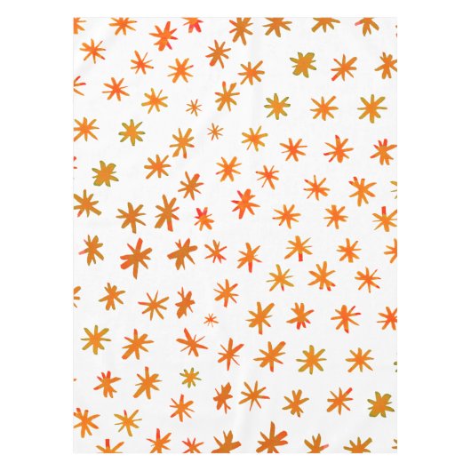 Aquarellsterne - orange tischdecke (Vorderseite)