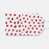 Aquarellsterne - rot geschenkanhänger (Vorderseite (Horizontal))