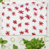 Aquarellsterne - rot geschirrtuch (Gefaltet)