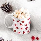 Aquarellsterne - rot kaffeetasse