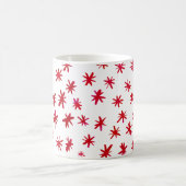 Aquarellsterne - rot kaffeetasse (Mittel)