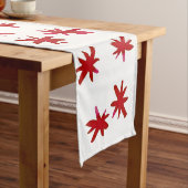 Aquarellsterne - rot kurzer tischläufer (Beispiel)