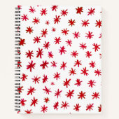 Aquarellsterne - rot notizblock (Vorderseite)