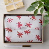 Aquarellsterne - rot seidenpapier (Geschenk)