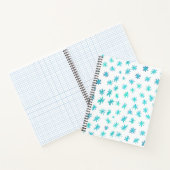 Aquarellsterne - Türkis Notizblock (Innenseite)