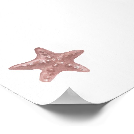 Aquarellsternprint Poster (Ecke)