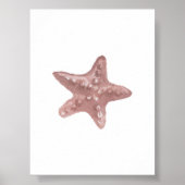 Aquarellsternprint Poster (Vorne)