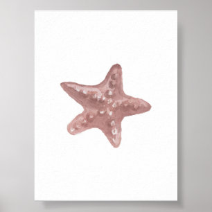 Aquarellsternprint Poster