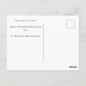 Aquarellstil Frühlingswiese mit Blumen Postkarte (Rückseite)