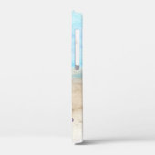 Aquarellstrand Muscheln Personalisierter Name Case-Mate iPhone Hülle (Rückseite / Links)