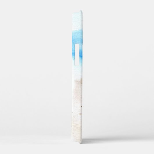 Aquarellstrand Muscheln Personalisierter Name Case-Mate iPhone Hülle (Rückseite / Rechts)