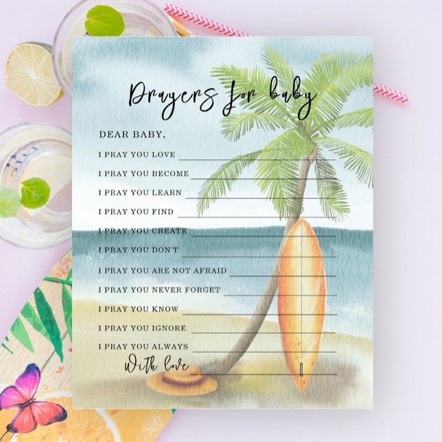 Aquarellstrand - Party | Gebete für Baby (Von Creator hochgeladen)