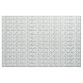 Aquarellstrand Seashell Ferienhaus Blau Stoff (Yard (91,4 cm))