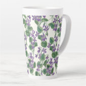 Aquarellsträuße aus Veilchen Milchtasse (Rechte Ecke)