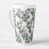Aquarellsträuße aus Veilchen Milchtasse (Linke Ecke)