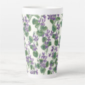Aquarellsträuße aus Veilchen Milchtasse (Vorderseite)