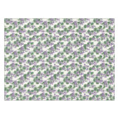 Aquarellsträuße aus Veilchen Tischdecke (Vorderseite (Horizontal))