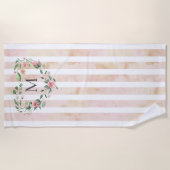 Aquarellstreifen Strandtuch (Vorderseite)