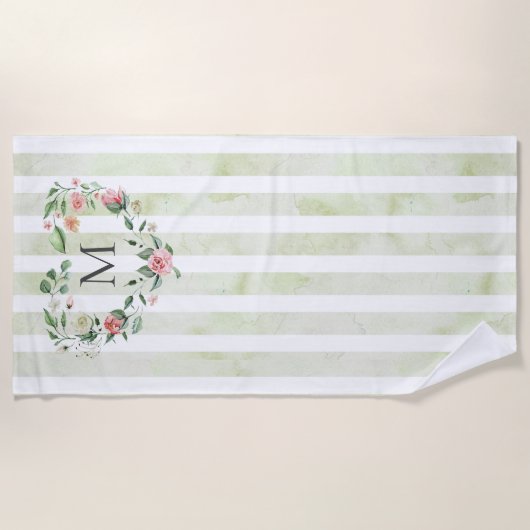 Aquarellstreifen Strandtuch (Vorderseite)