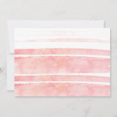 Aquarellstriche Virtual Brautparty Einladung (Rückseite)