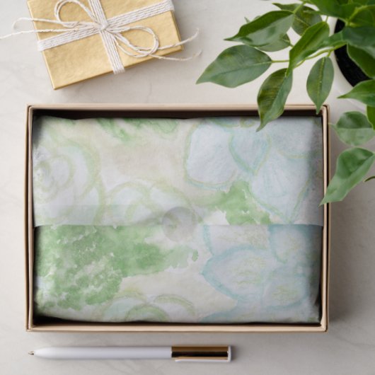 AquarellSucculents Seidenpapier (Geschenk)