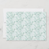 Aquarellsukkulente Hochzeiten Probe Abendessen Einladung (Rückseite)