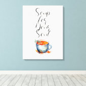 Aquarellsuppe für Ihr Soul Leinwanddruck (Insitu (Holzboden))